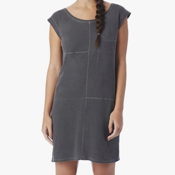 Patch Rag Slub Le Cote Gray Pocket Alternative Apparel Dress Womens Large - Picture 2 of 16